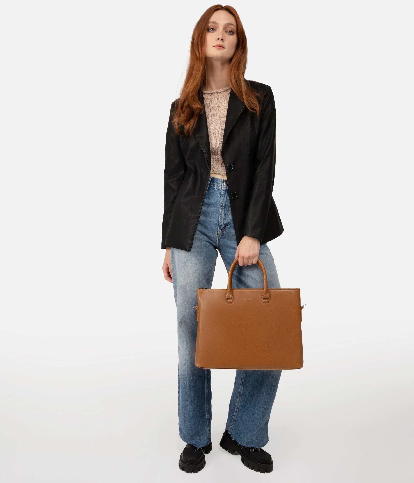 ALBAN Vegan Briefcase - Vintage - Image 5