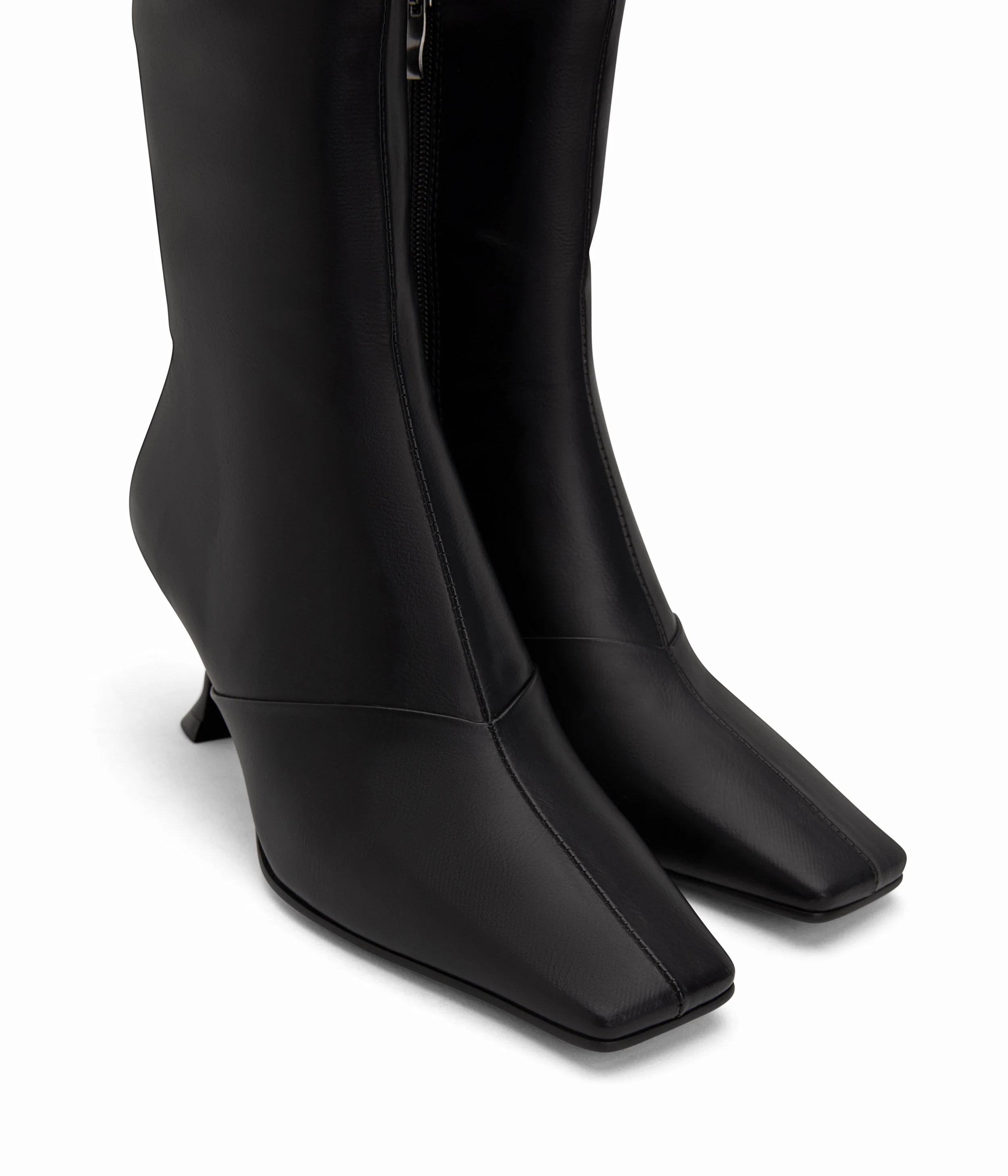 AMOUR Women's Vegan High Heel Boots - Image 5