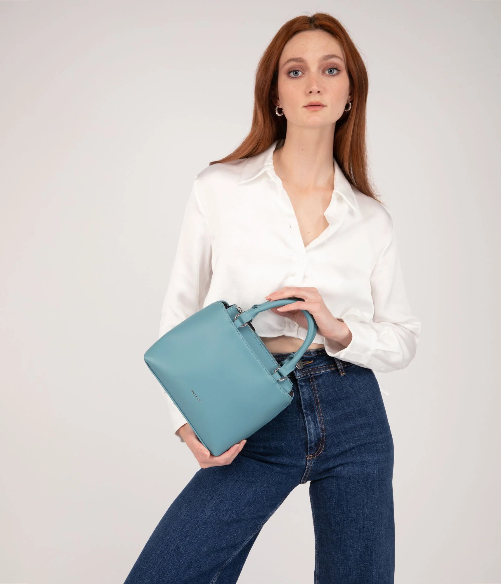 ATHENA Small Vegan Satchel - Sol - Image 17
