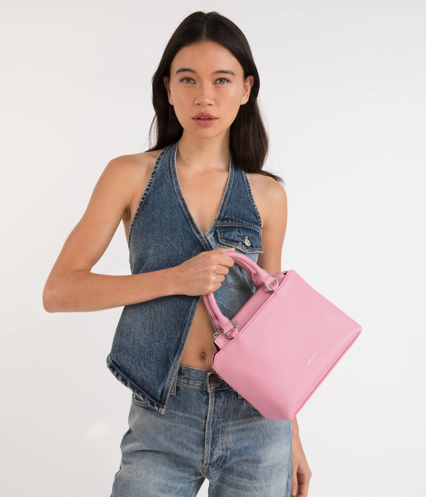 ATHENA Small Vegan Satchel - Sol - Image 23