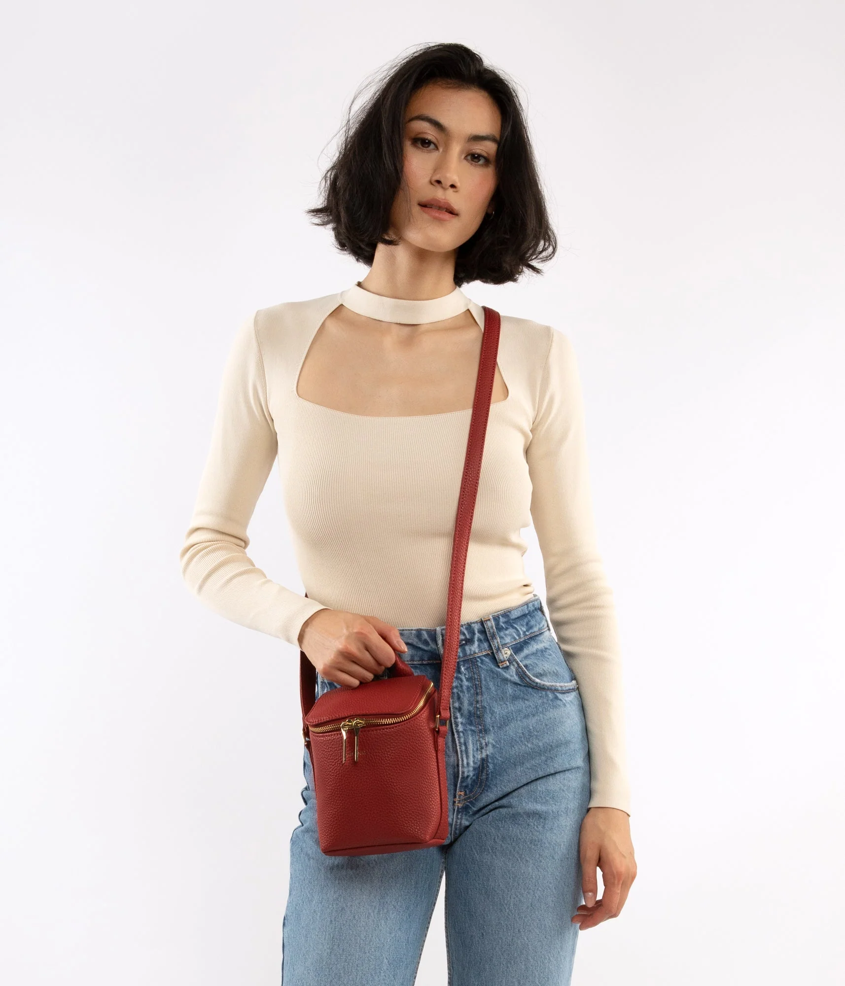 BRAVE MICRO Vegan Crossbody Bag - Purity - Image 52