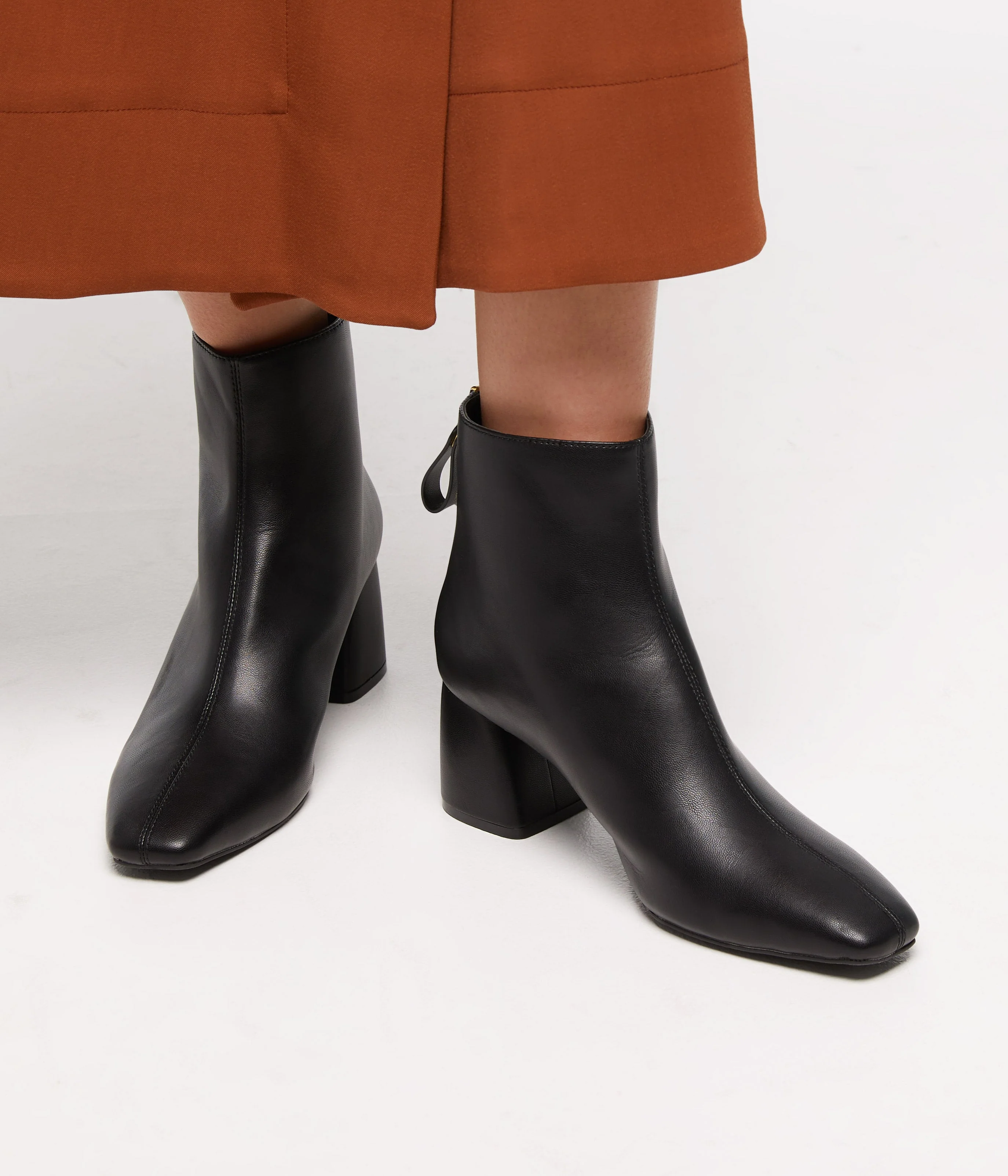 DEENA Women's Vegan Mid Heel Boots - Image 7