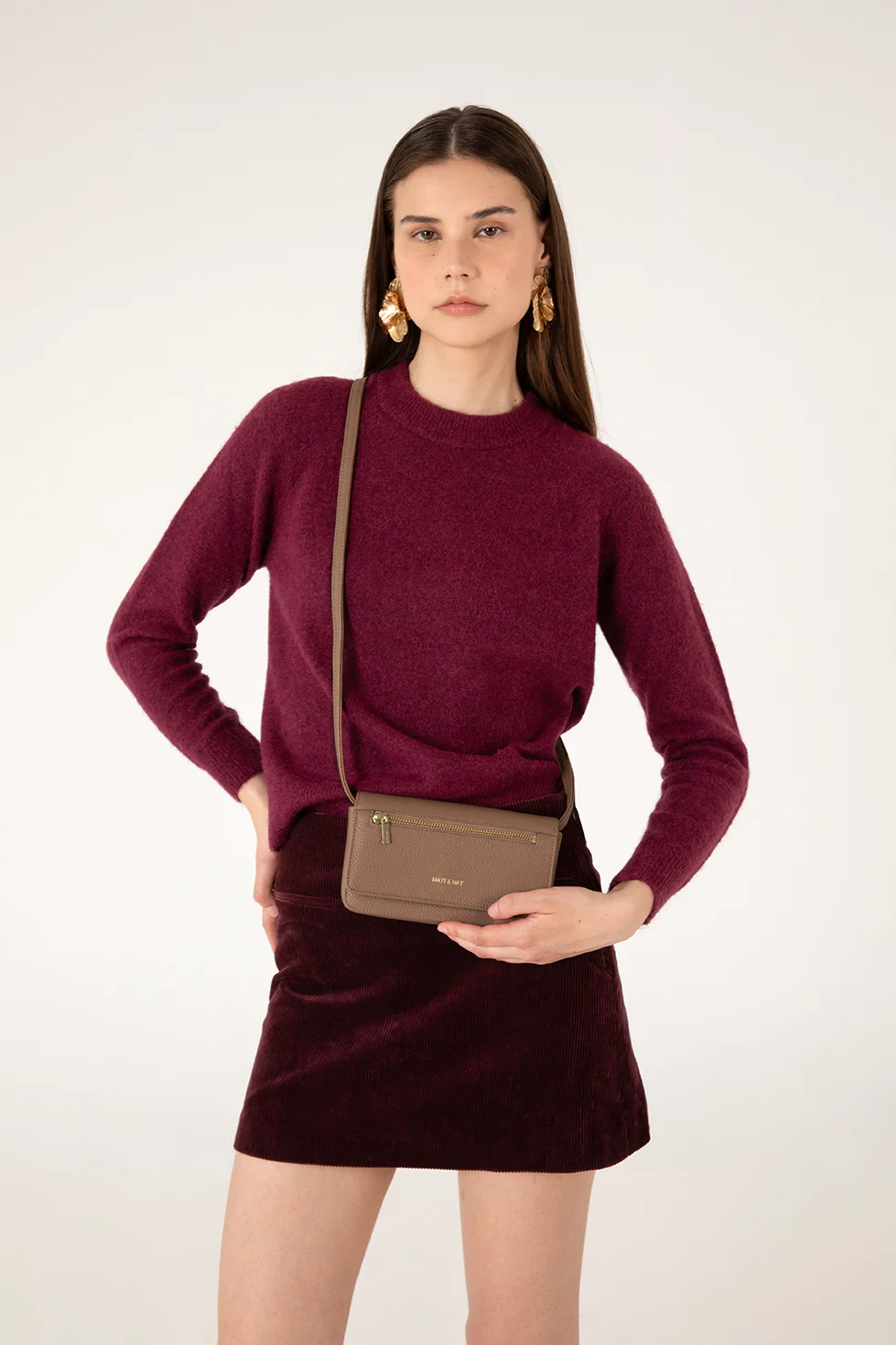 ERIN Vegan Crossbody Bag - Grain - Image 16