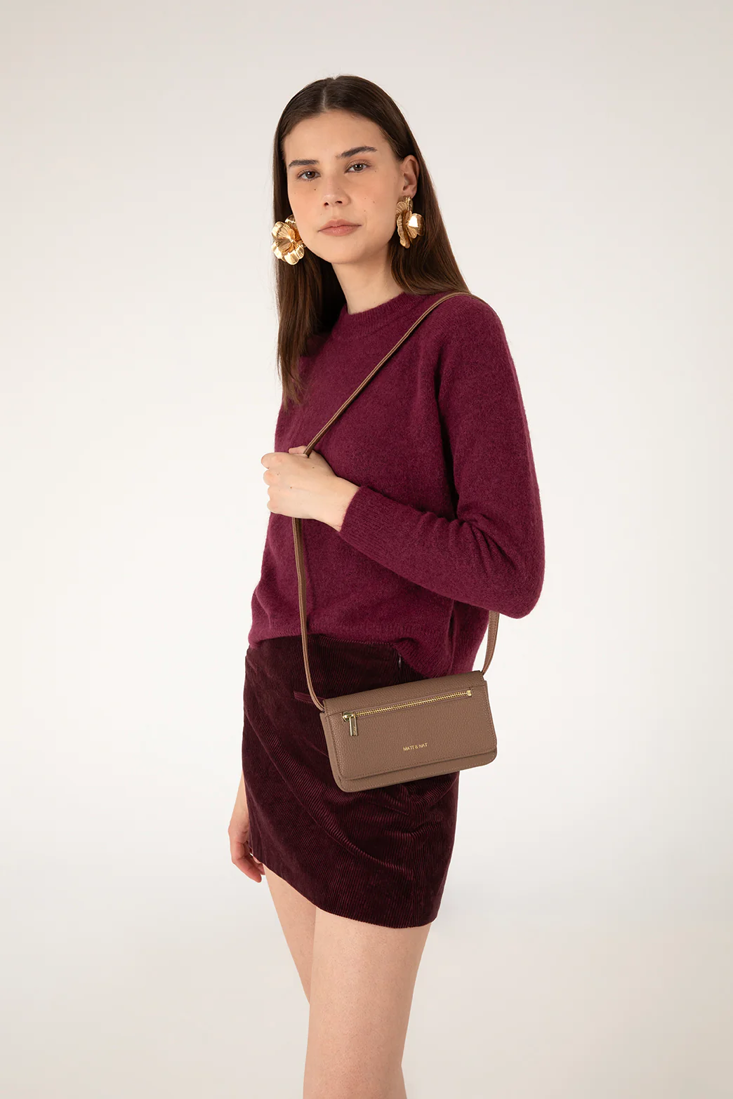 ERIN Vegan Crossbody Bag - Grain - Image 24