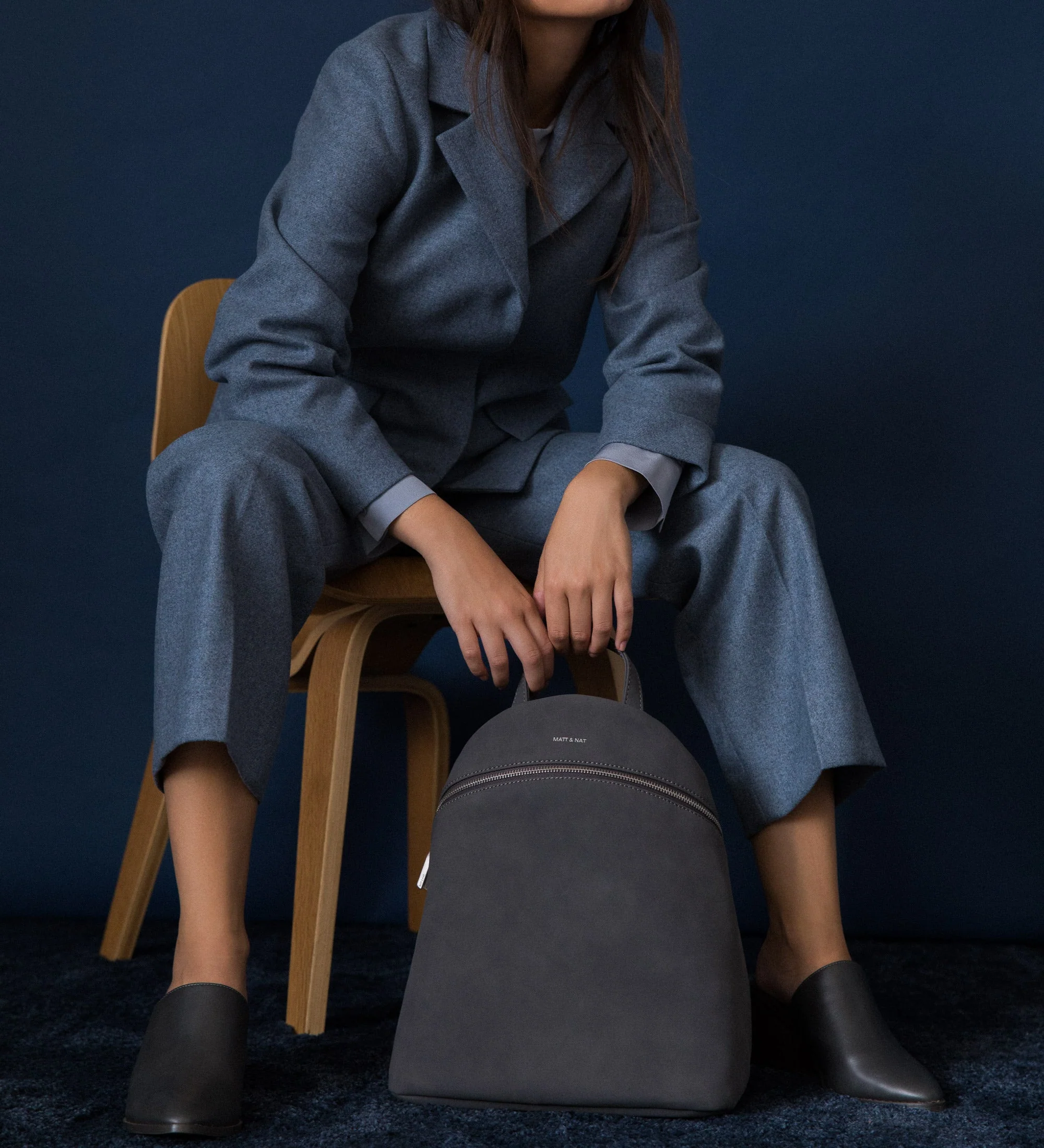 ARIES Faux Suede Backpack - Suede - Image 6