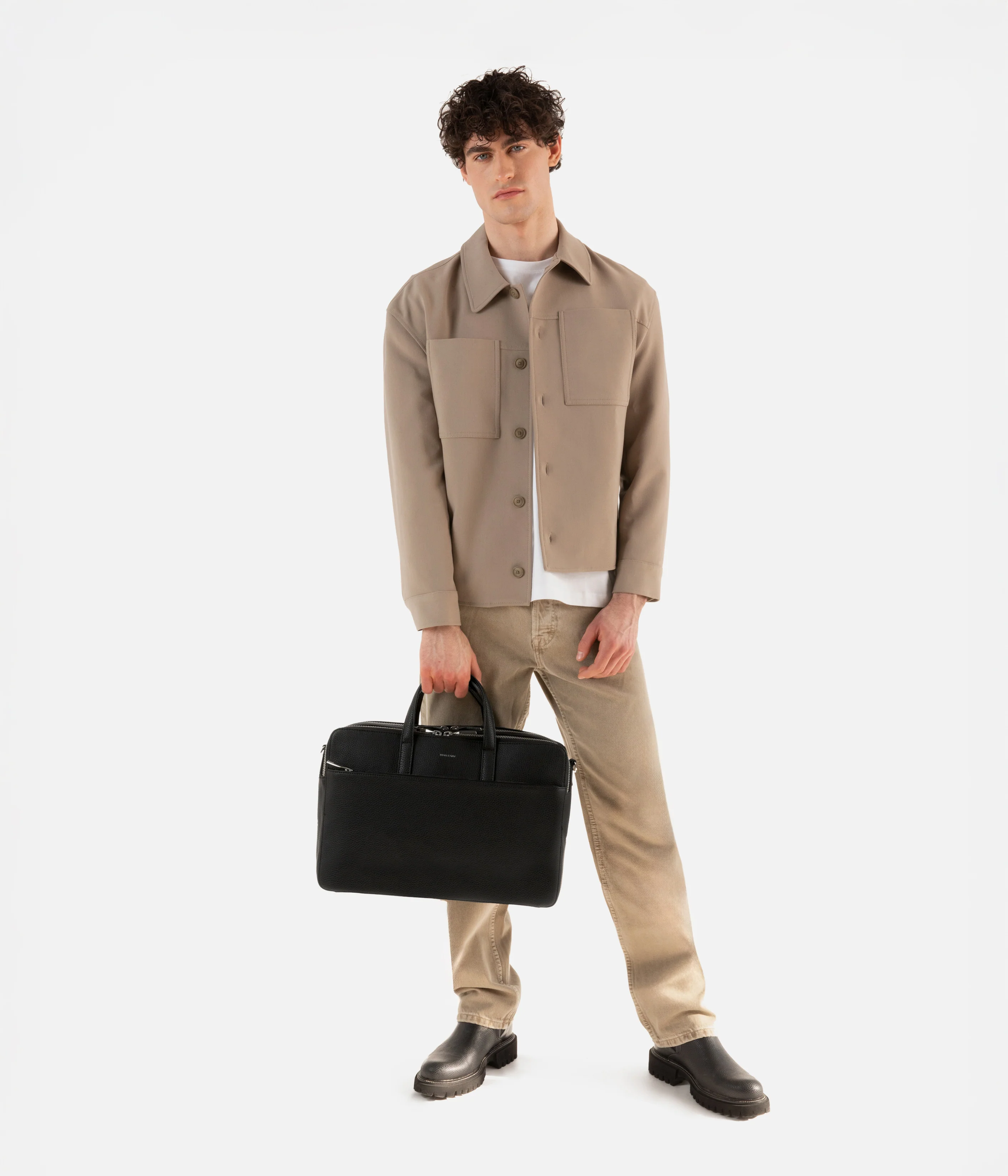 TOM Vegan Briefcase - Grain - Image 3