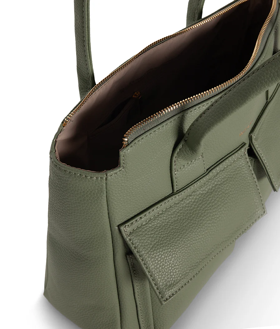 Jordi Vegan Tote Satchel – Grain - Image 12