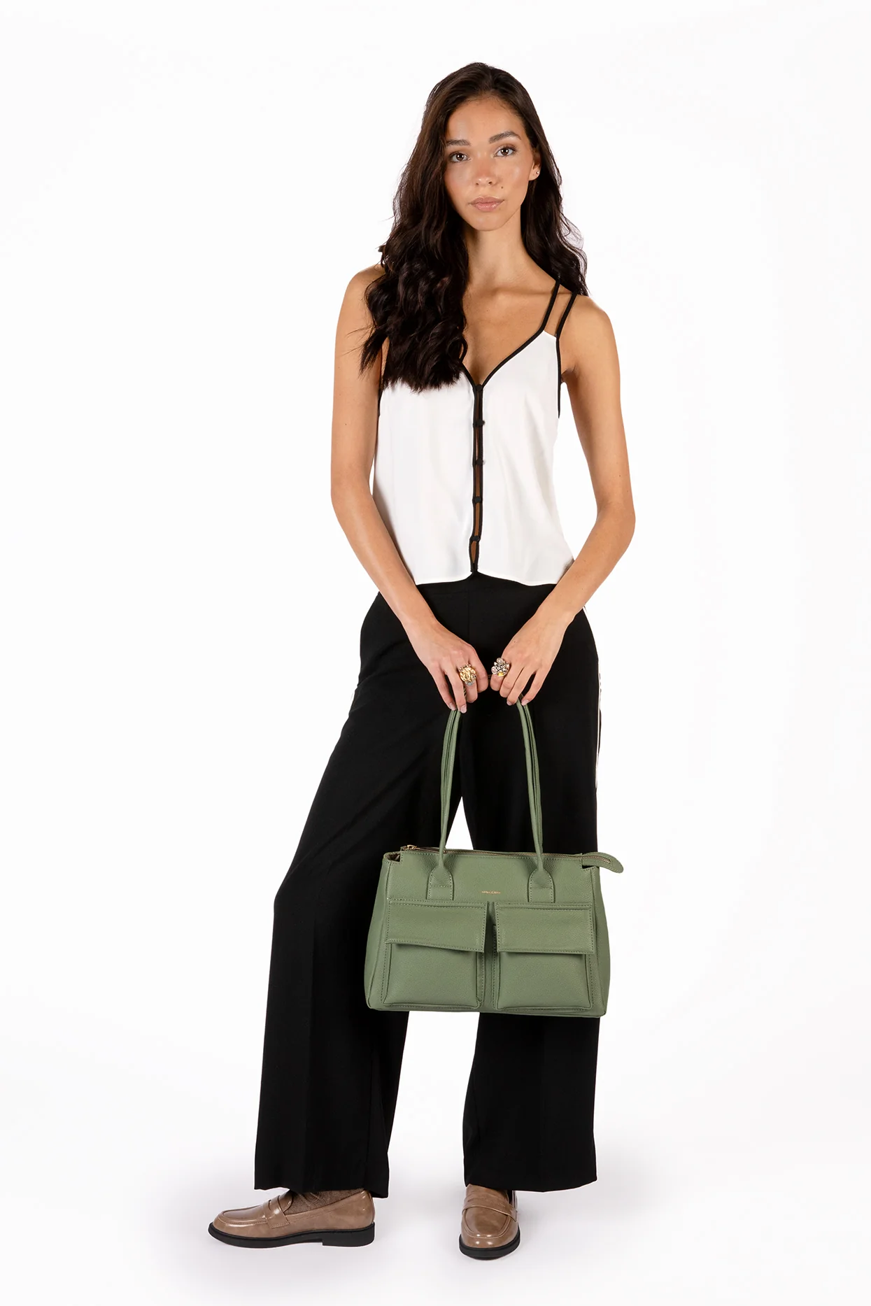 Jordi Vegan Tote Satchel – Grain - Image 2