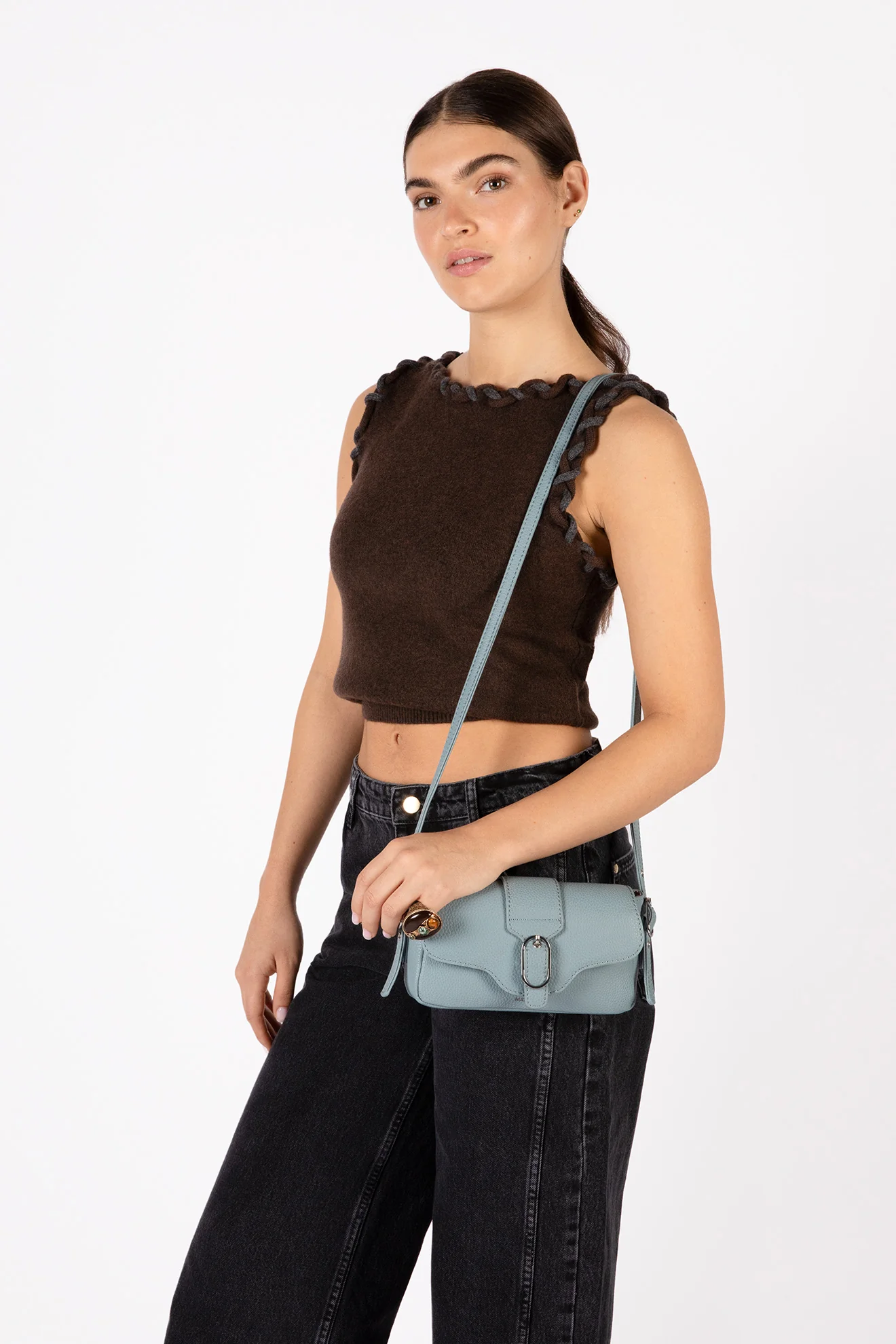 ISABELLE SM Vegan Crossbody Bag – Grain - Image 62