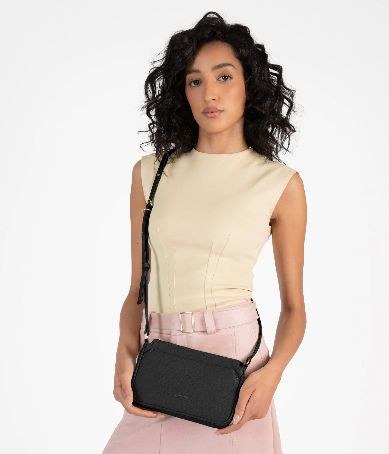IVY Slim Vegan Crossbody Bag - Grain - Image 18