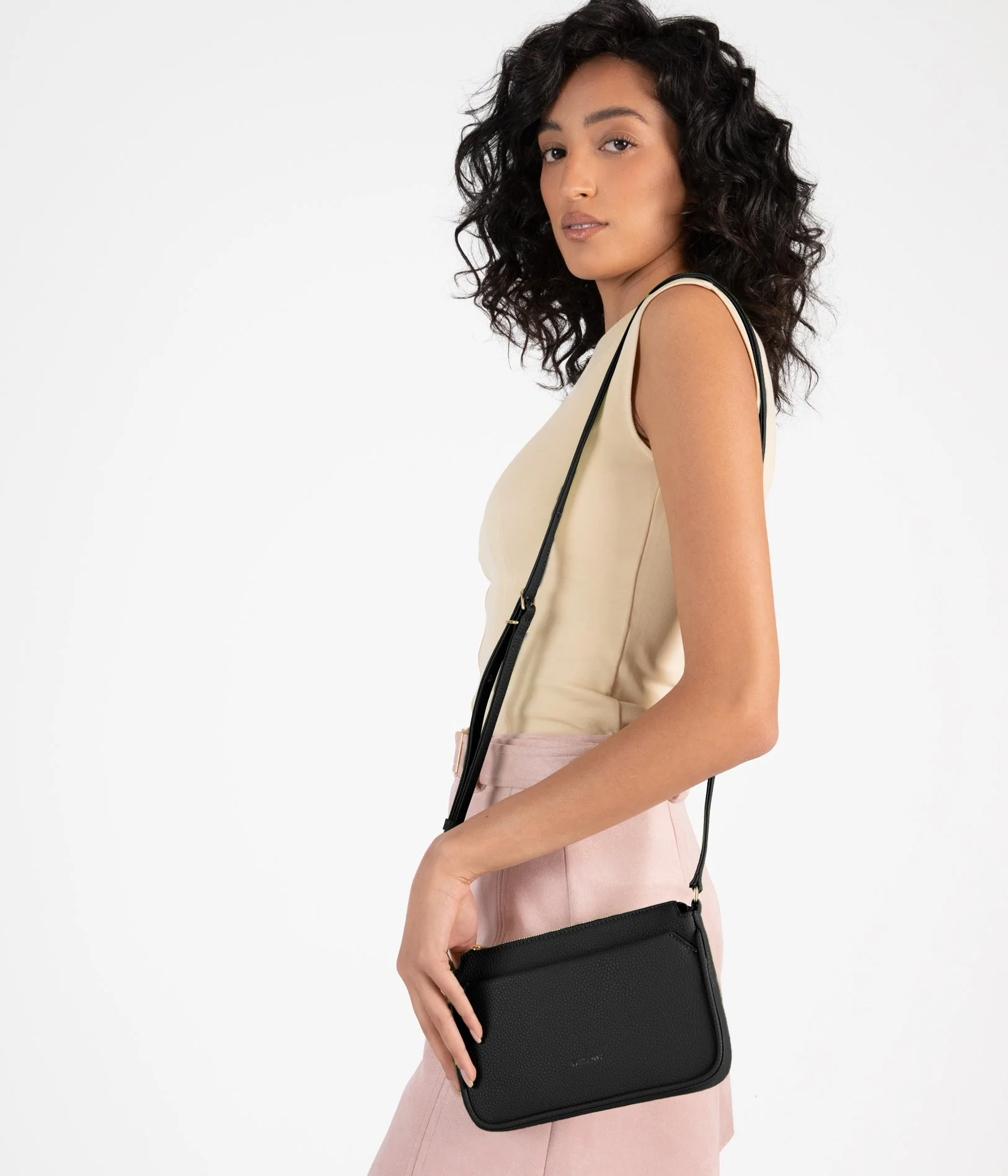 IVY Slim Vegan Crossbody Bag - Grain - Image 19