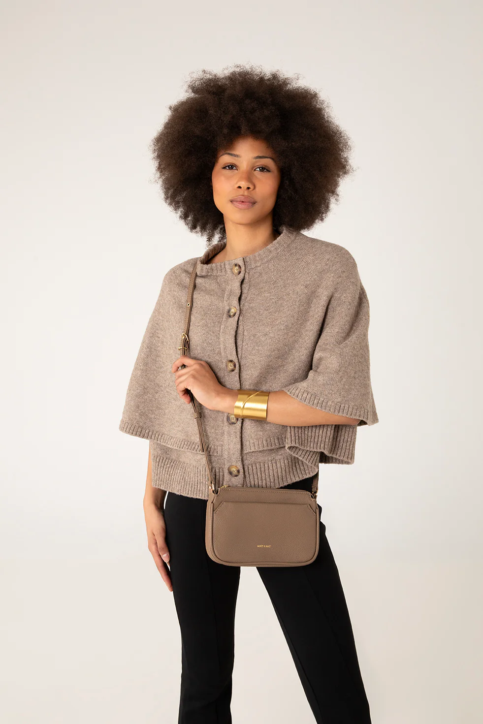 IVY Slim Vegan Crossbody Bag - Grain - Image 26