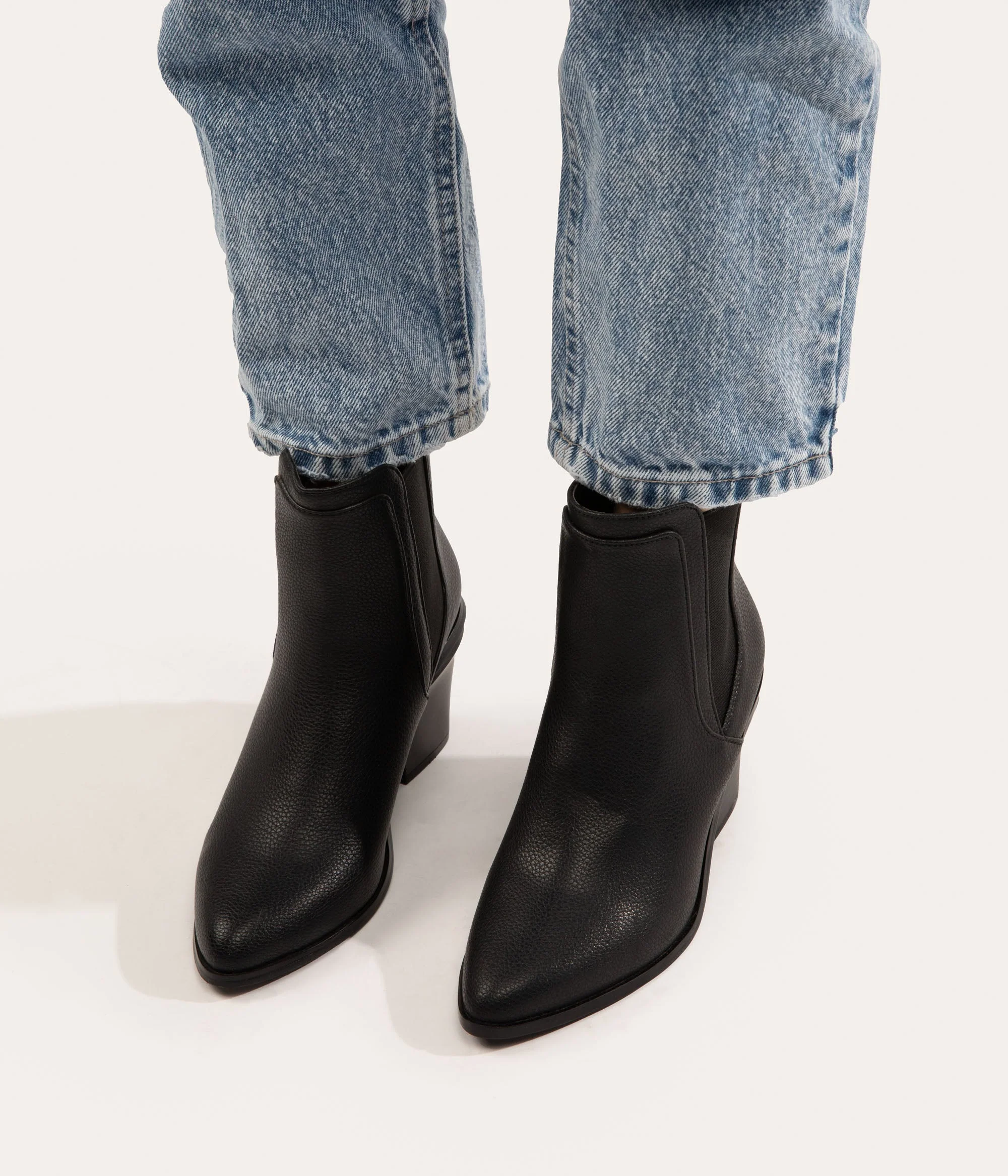 KALISTA Women's Vegan Mid Heel Boots - Image 6