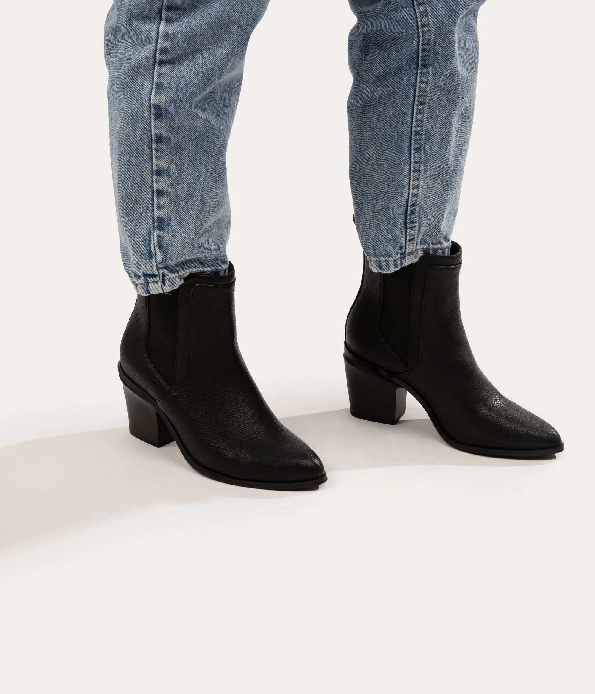 KALISTA Women's Vegan Mid Heel Boots - Image 7
