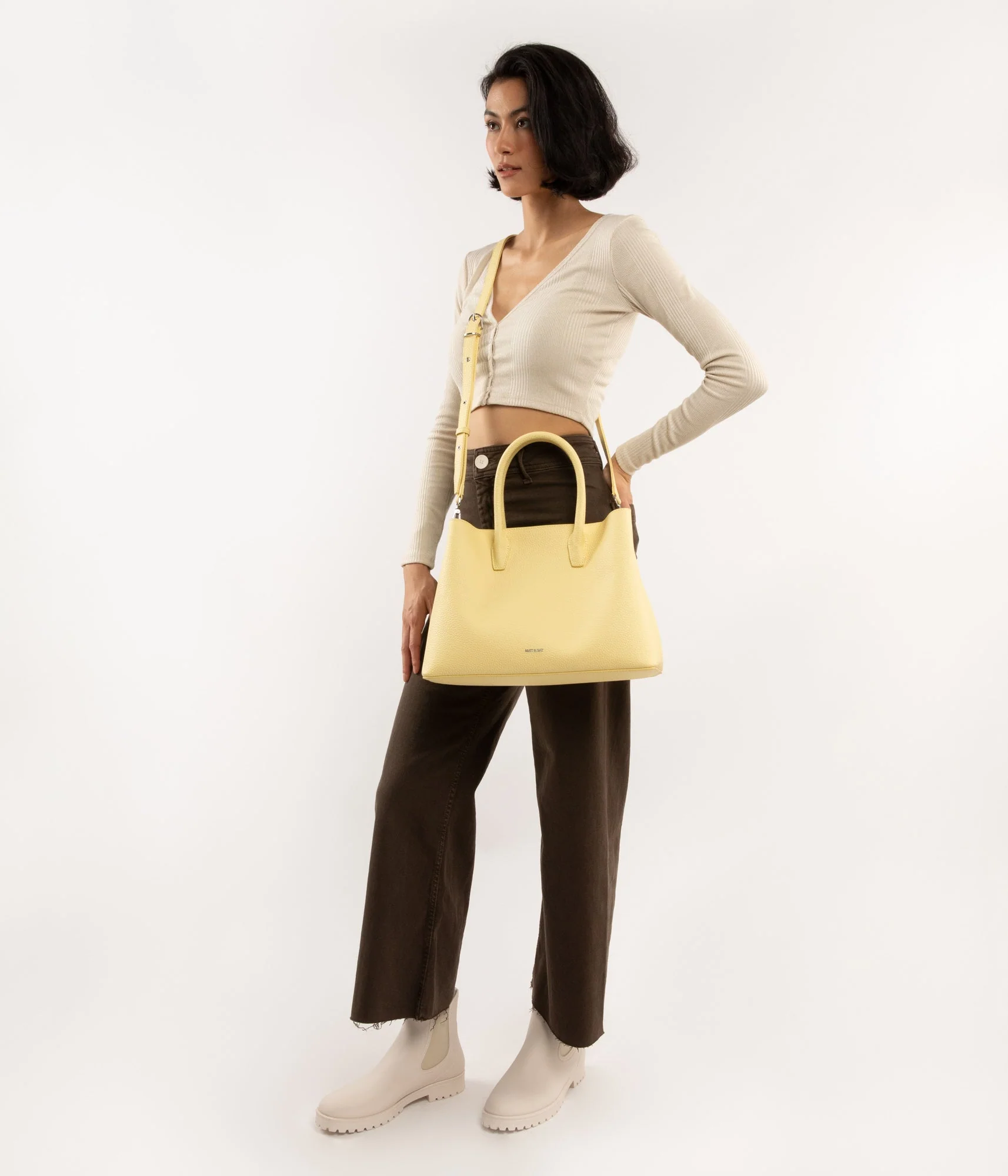 KRISTASM Small Vegan Satchel - Purity - Image 68