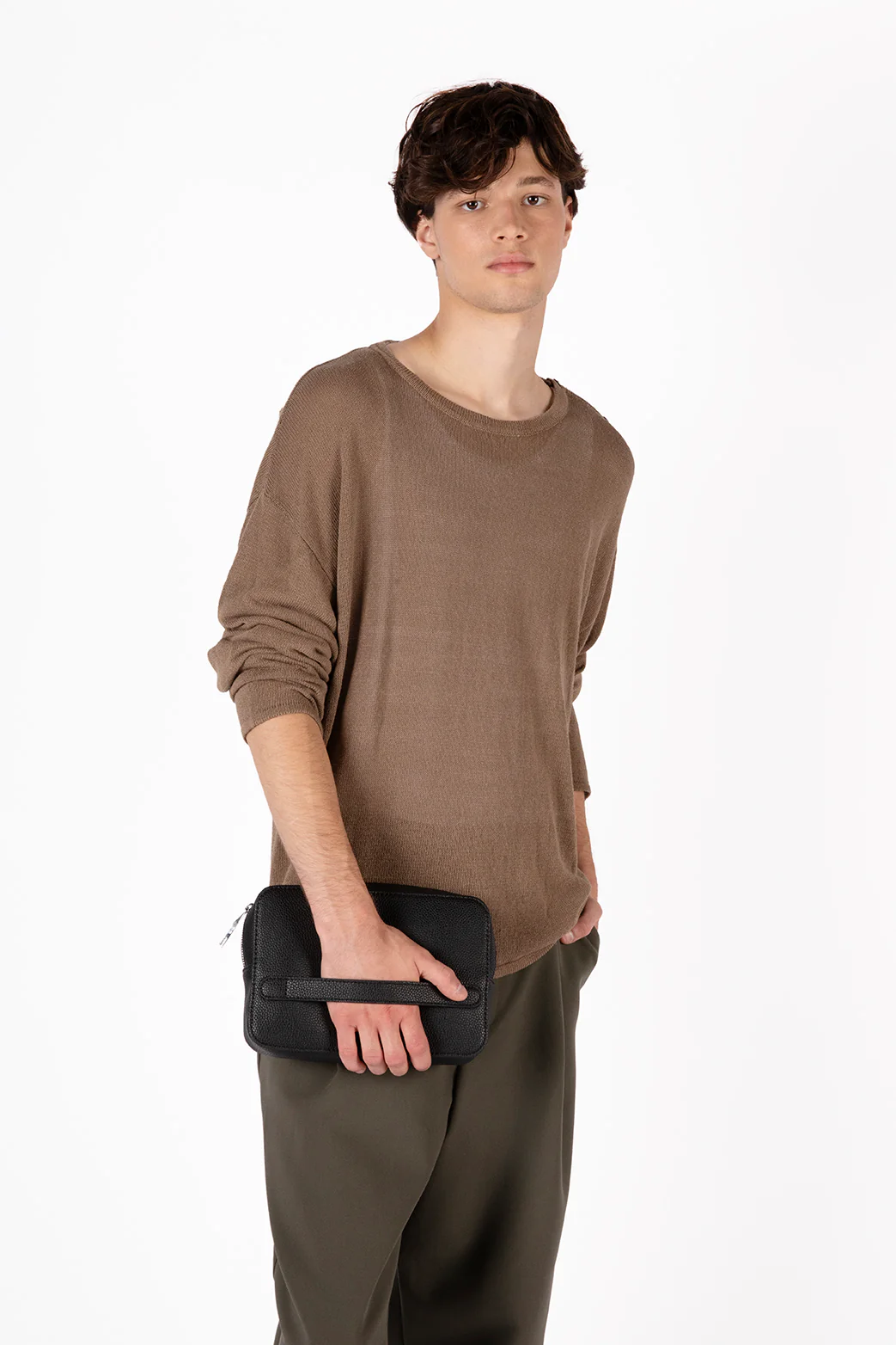 SAMUEL Vegan Men's Pouch - Grain - Image 2
