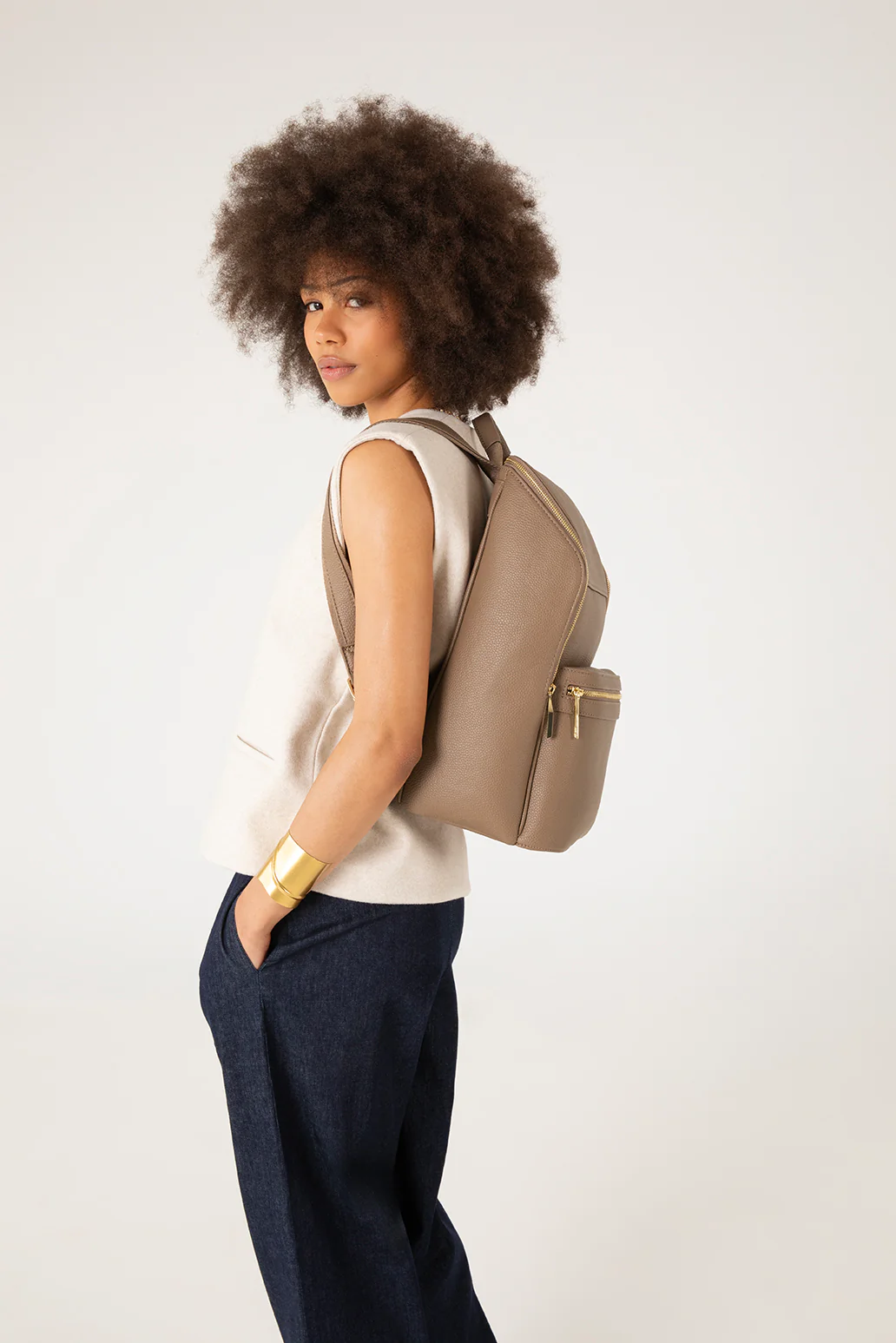 REMI Vegan Backpack - Grain - Image 45