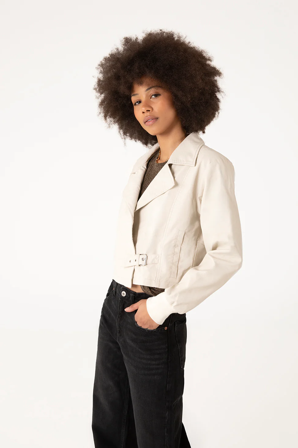 SESSA Vegan Biker Jacket - Image 10