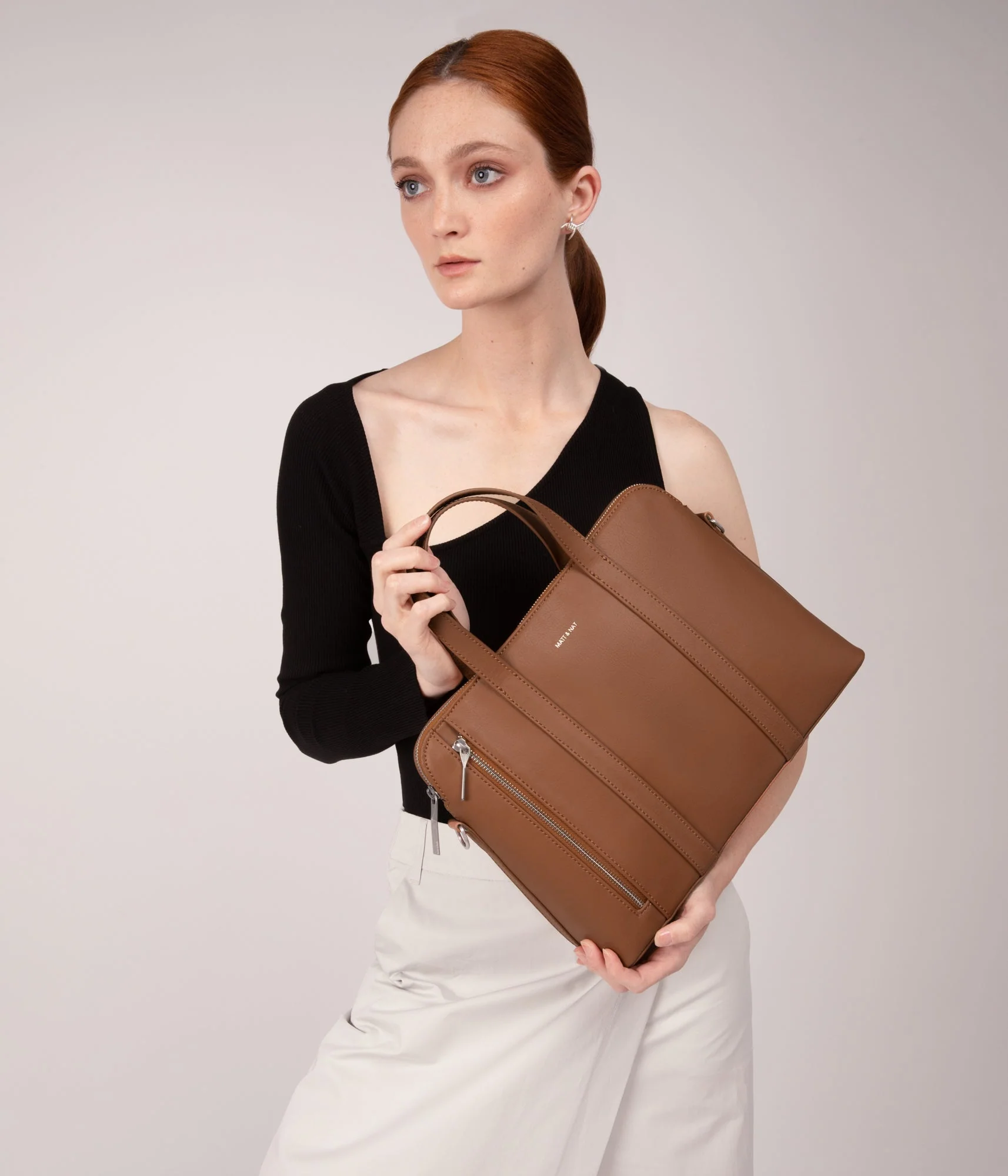 SONA Vegan Satchel Briefcase - Arbor - Image 24