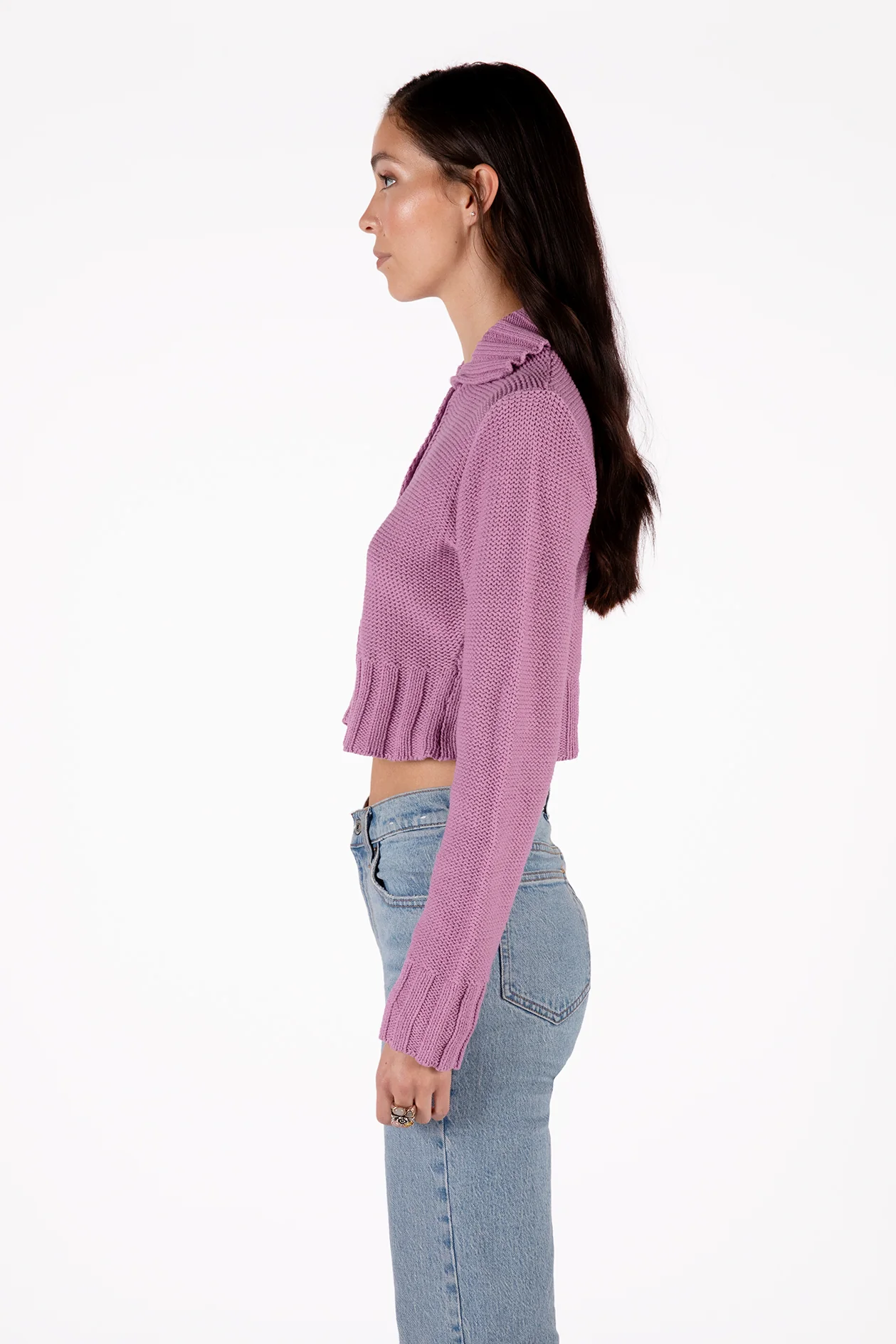 Lior Cropped Vegan Sweater - Image 3