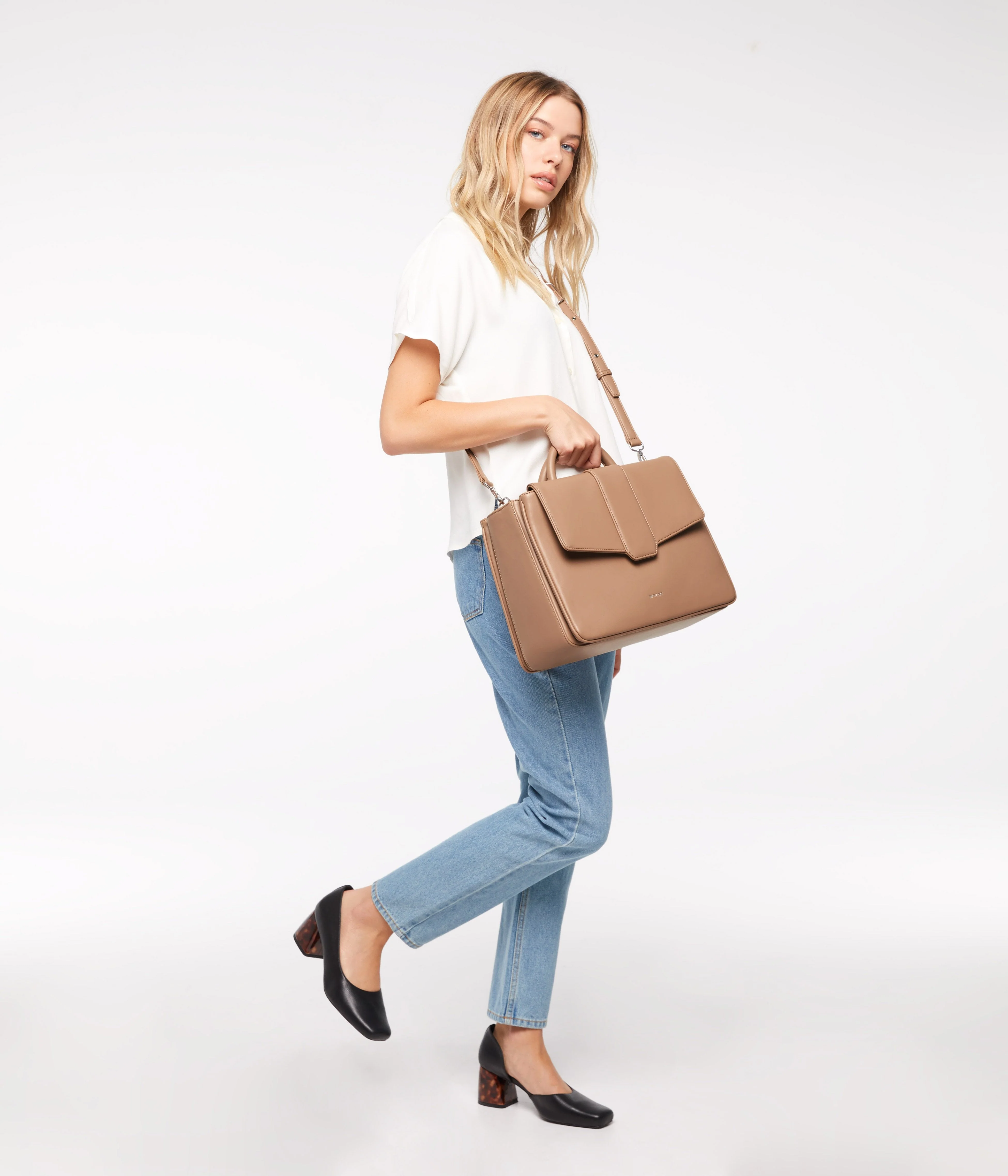 ZOE Vegan Satchel - Loom - Image 7